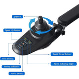 Ultralite Foldable Electric Wheelchair for Adults – 500W Motor, Dual 24V Batteries, 30-Mile Range, 300 lb Capacity Sliver