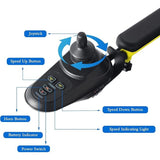 Ultralite Foldable Electric Wheelchair for Adults – 500W Motor, Dual 24V Batteries, 30-Mile Range, 300 lb Capacity Sliver