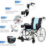 5.8KG Magnesium 20″ Wide Seat Wheelchair