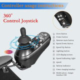 34Lb Carbon Fiber Lightweight Electric wheelchairs for Travel,15 Miles Long Travel Range Wheelchair,Brushless Motor All Terrain Power Wheelchair,Single Battery