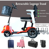 33lb 30miles,Mobility Scooter for Adults,Magnesium Ultra Lightweight Folding Power Mobility Scooter for Senior,All Terrain Motorized Scooter,240lbs Capacity,Airline Approved,Two Battery