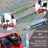 33lb 30miles,Mobility Scooter for Adults,Magnesium Ultra Lightweight Folding Power Mobility Scooter for Senior,All Terrain Motorized Scooter,240lbs Capacity,Airline Approved,Two Battery