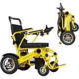 Ultralite Foldable Electric Wheelchair for Adults – 500W Motor, Dual 24V Batteries, 30-Mile Range, 300 lb Capacity Sliver