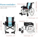 5.8KG Magnesium 20″ Wide Seat Wheelchair