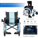 5.8KG Magnesium 20″ Wide Seat Wheelchair