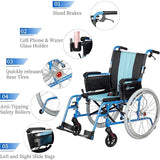 5.8KG Magnesium 20″ Wide Seat Wheelchair