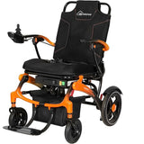 34Lb Carbon Fiber Lightweight Electric wheelchairs for Travel,15 Miles Long Travel Range Wheelchair,Brushless Motor All Terrain Power Wheelchair,Single Battery