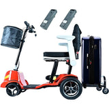 33lb 30miles,Mobility Scooter for Adults,Magnesium Ultra Lightweight Folding Power Mobility Scooter for Senior,All Terrain Motorized Scooter,240lbs Capacity,Airline Approved,Two Battery